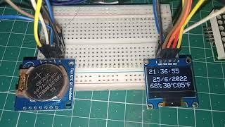 DHT 11 TINY RTC 0.96INCH OLED WX STATION | HAM Radio Shack | DIY