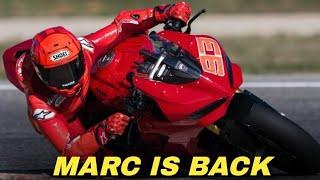 WOW!!! Marc Marquez Rides Red Ducati for The First Time in 2025 at Aspar Circuit for Training #marc