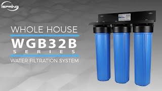 Best-Seller | iSpring WGB32B Series Whole House Water Filter System | 3-Stage PP & Carbon Block