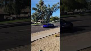 Nc1 acura nsx in blue passing by leaving cars and coffee #honda