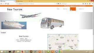 tourism website project Demo in php  By My Project HD