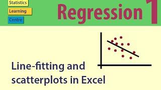 Scatterplots in Excel, Regression part 1 - Statistics Help