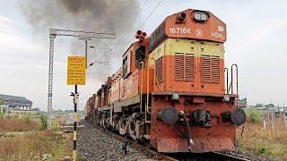 12765 Tirupati - Amravati Superfast Express | WDM3A & WDM3D Smoking & Chugging | Indian Railways