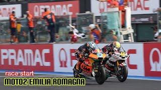 RAW moto2 race start sound of Emilia romagna gp 2024 Misano circuit san marino