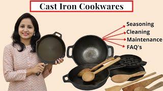 Seasoning & Maintaining Cast Iron Cookware | How to Use & Care for Cast Iron Cookware | Urban Rasoi