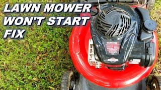 Yard machine lawn mower won't start, how I fixed it.