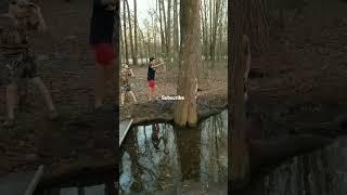 Rope swing with Huck #blooper #outdoors #adventure