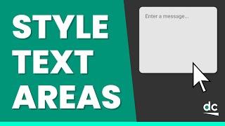 How to Style Text Areas on HTML Forms With CSS - Web Design Tutorial