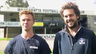 Wangaratta footy team saves cricket legend