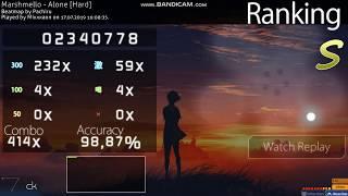 Marshmello – Alone [Hard] – S Rank! 98.87% // osu!