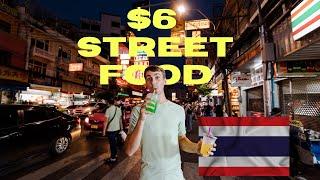 $6 street food challenge in BANGKOK, THAILAND (China Town) 