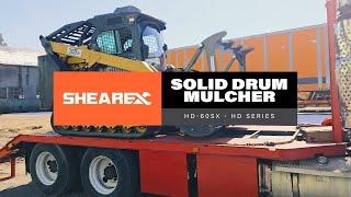 Shearex Solid Drum Mulcher In Action!