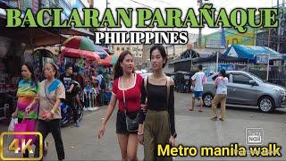 Baclaran 2025|Street Scene in Baclaran Parañaque Metro Manila Philippines [4K]