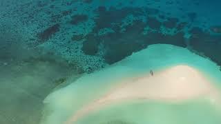 Sandbar Serenity: Aerial Drone Dance with a Boat in Shallow Waters ️ | Coastal Exploration