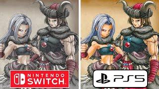 Dragon Quest 3 HD 2D Remake PS5 vs Nintendo Switch Graphics Comparison