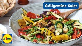 Einfacher Grillgemüse-Salat | 30 min | vegan | Lidl Kochen