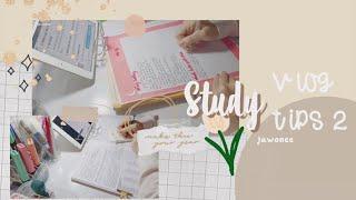 Online study vlog + study tips #2 // ôn tập kiểm tra online, mẹo học tập hiệu quả// jawonee