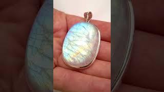 #sunsveti #shorts Кулон Лунный Адуляр камень,серебро 925 #украшение #moonstone #magic