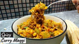 Delicious Spicy Curry Maggi Recipe  ||  Maggi Masala Curry  ||  Street Style Maggi Masala Curry