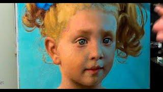 How to paint a child portrait for beginners? Tutorial with Sergey Gusev.