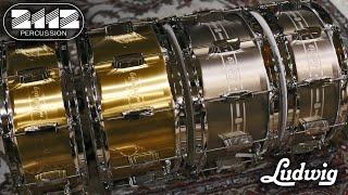 The Ludwig Heirloom Snare Drum Lineup