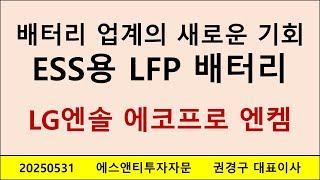 배터리 업계의 새로운 기회 ess용 lfp 배터리