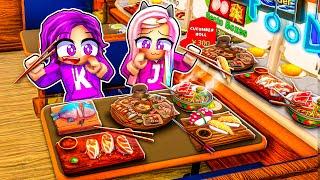 We went to a Conveyor Belt Sushi Restaurant!  | Roblox