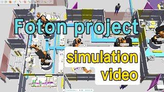 Virtual commissioning video | of each workstation of Foton project | workstation welding simulation