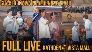 Alden grabe ang ginawa Kay Kathryn sa kanilang mall tour sa vista mall! • kathden full live!