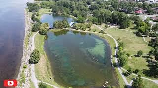 Andrew Hayden Park summer 2021 drone view