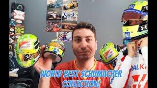 WORLDS BEST MICK SCHUMACHER COLLECTION| 1.2 SCALE SIGEND HELMETS