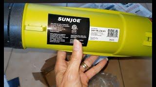 UPS DAMAGED! SUN JOE 24v Li ION Plus 100MPH Jet Turbine Leaf Blower