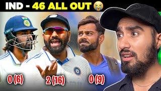 Historical COLLAPSE  - IND 46 ALL OUT!!  | Kohli - Rahul Duck  | IND vs NZ 1st Test