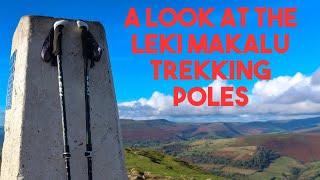 Review of the Leki Makalu Trekking Poles - Walking on Sugar Loaf in the Brecon Beacons.