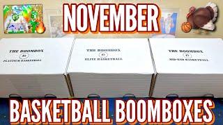 THANKSGIVING MOJO ACTIVATED!  November's Elite, Platinum, & Mid-End Basketball Boomboxes