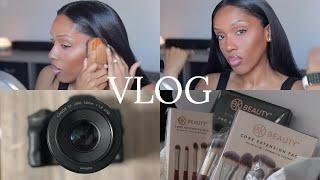 VLOG | hair, makeup, recording equipment and shopping!