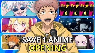 SAVE ONE ANIME OPENING[Singers&Bands Edition] | Which Anime Opening do you prefer?