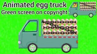 animated truck | animated egg truck green screen | #animation #greenscreen #truck #animatedcartoon