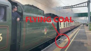 ***FLYING COAL*** 34046 Braunton passing Severn Tunnel Junction 19/9/24