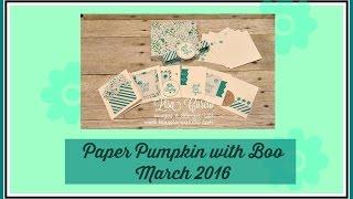 Paper Pumpkin with Boo - March 2016