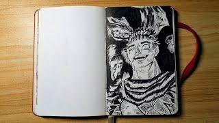 HOW TO DRAW GUTS FROM BERSERK #art #drawing #berserk #guts