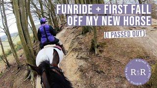 First Fall On My New Horse | GoPro Fun Ride | Riding With Rhi, UK Equestrian YouTuber