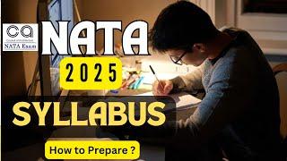 NATA 2025 Syllabus | National Aptitude Test in Architechture | Syllabus & Exam Pattern | #nata_2025
