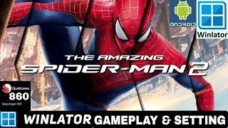 Winlator Android - The Amazing Spiderman 2 - Gameplay & Setting