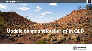 Janelle Simpson - Update on magnetotellurics in Queensland