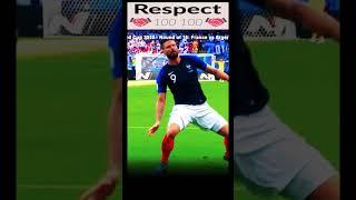 Giroud vs Argentina | Respect  100 #shorts #footballrespect