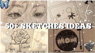 50+ SKETCHES IDEAS #aesthetic #trending #drawing