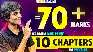 10 Chapters = 70 marks PHYSICS | High weightage chapters for JEE MAINS 2025 #jee #jeemains