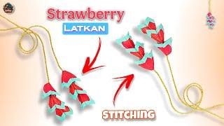 Handmade Strawberry Latkan | Perfect for Blouse & Lahenga