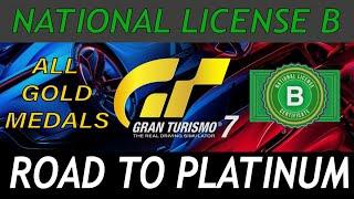 Gran Turismo 7™ Road to Platinum - License B All Gold